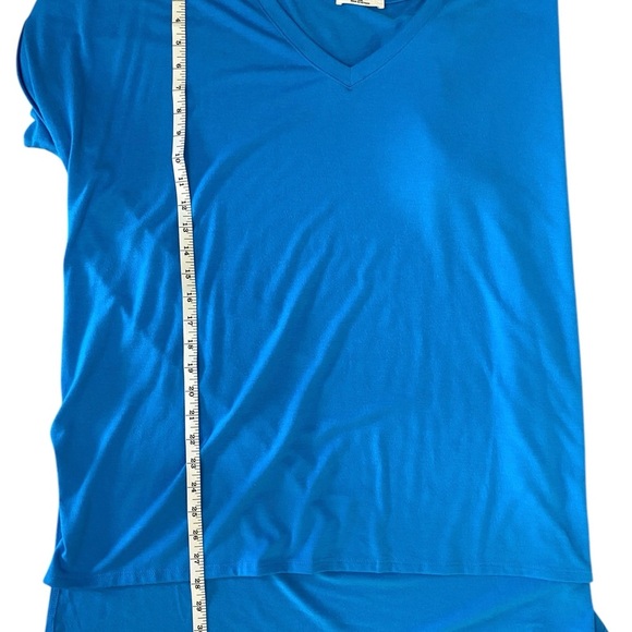 Zenana Outfitters Oversized Blue T-Shirt Relaxed Fit - Picture 6 of 12